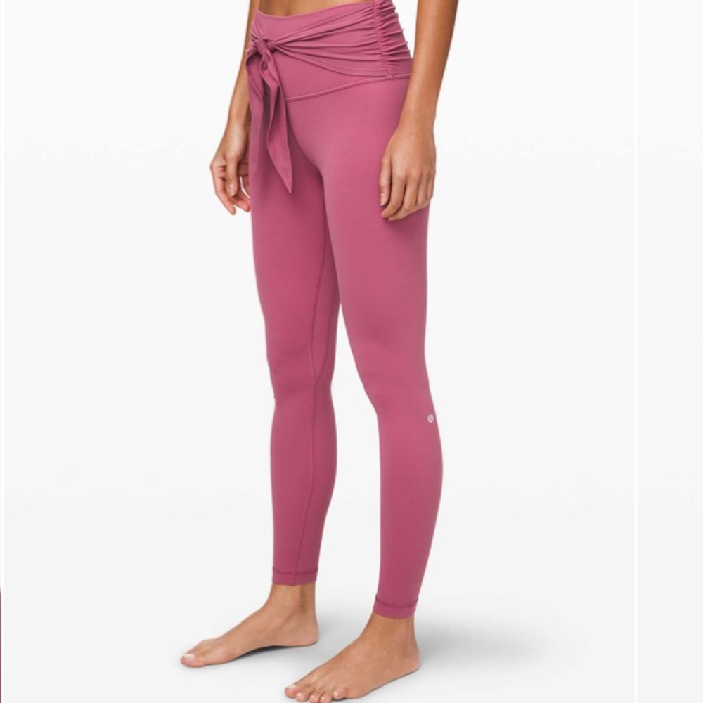 NWT lululemon Align Pant 28” Wrap waist Moss Rose - Picture 3 of 10